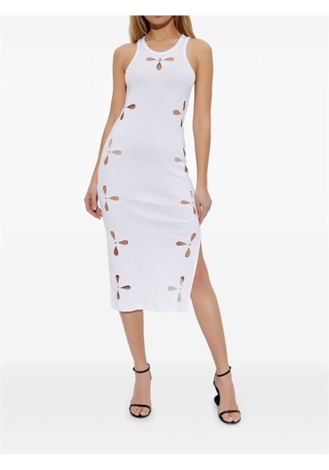 petal embroidered tank dress donna bianco COPERNI | COPJS128F5012WHT