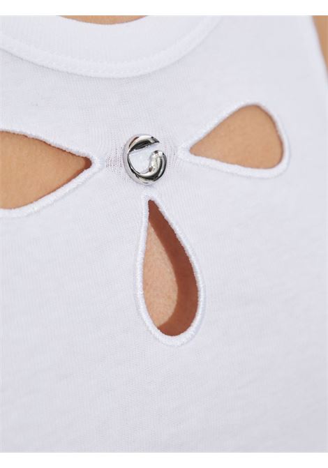 petal embroidered tank dress donna bianco COPERNI | COPJS128F5012WHT