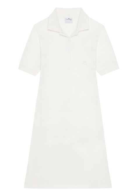 abito polo pique donna bianco COURRÈGES | 125JRO554JS01930079