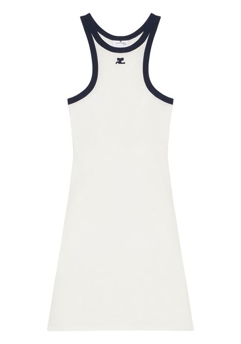 mini abito scuba meh donna bianco COURRÈGES | 125JRO577JS02030083