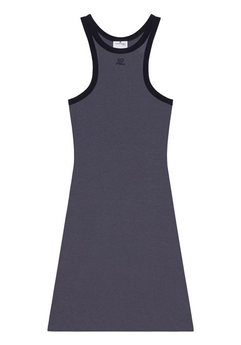 mini abito scuba meh donna grigio COURRÈGES | 125JRO577JS0203B155