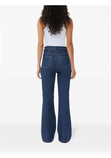 tank top soft cotton rib donna bianco GANNI | T3897151