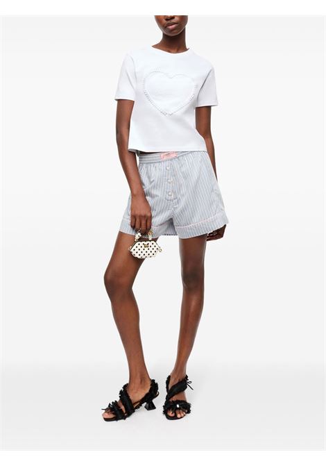 t-shirt heart donna bianca GANNI | T4150151