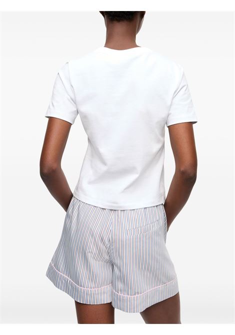 t-shirt heart donna bianca GANNI | T4150151