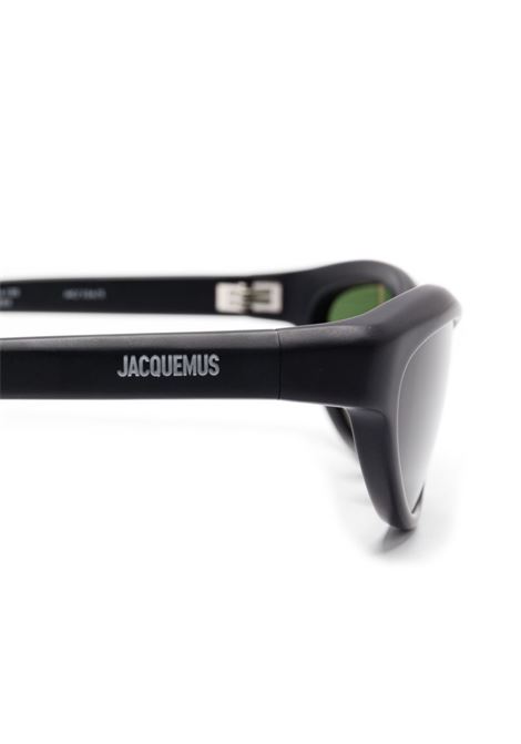 oacchiali da sole curvo unisex neri JACQUEMUS | JAC134C5SUN