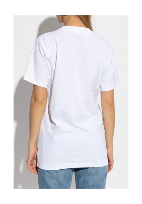 t-shirt smiley uomo bianca MOSCHINO | 251ZZ072302411001