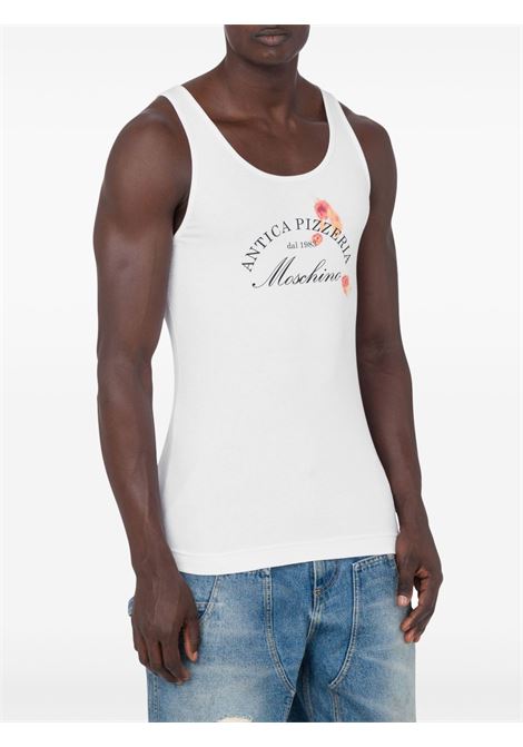 canotta italian inspiration uomo bianca MOSCHINO | 251ZZ890702451001