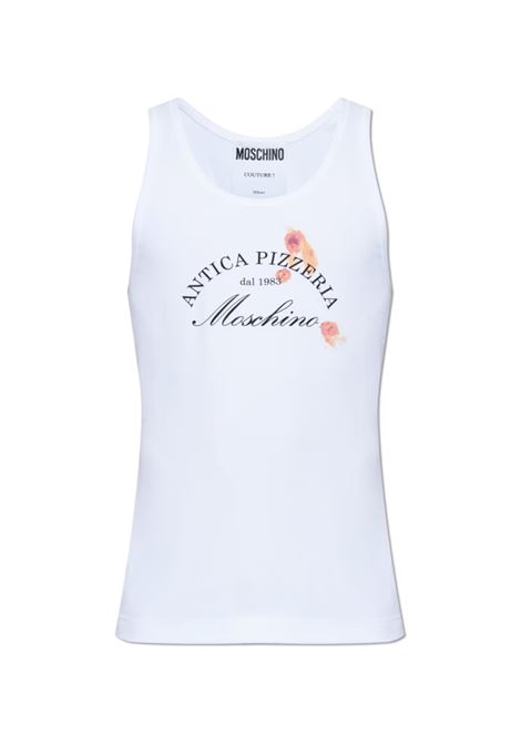 canotta italian inspiration uomo bianca MOSCHINO | 251ZZ890702451001