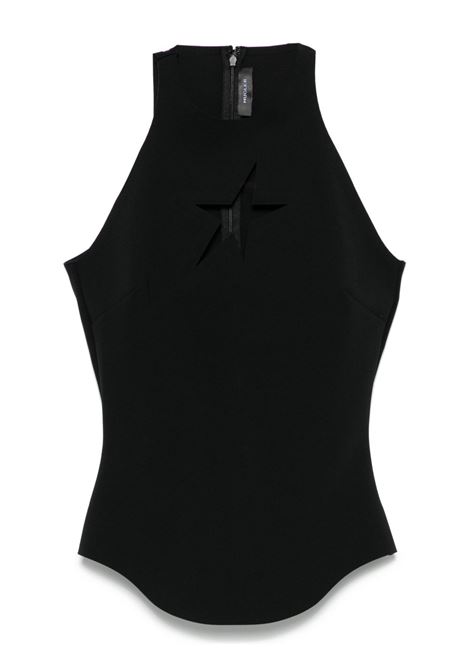top star cut out donna nero MUGLER | 25P3TO07698591999