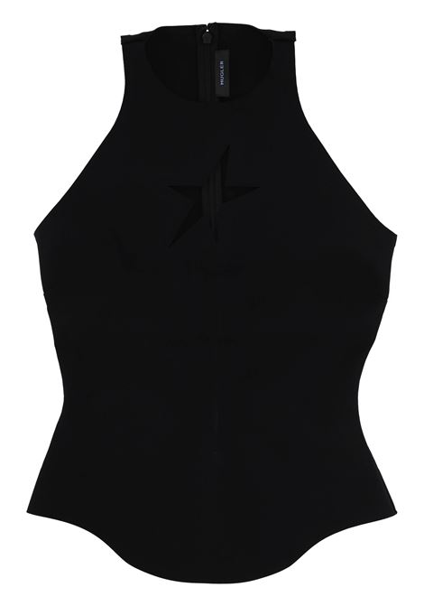 top star cut out donna nero MUGLER | 25P3TO07698591999