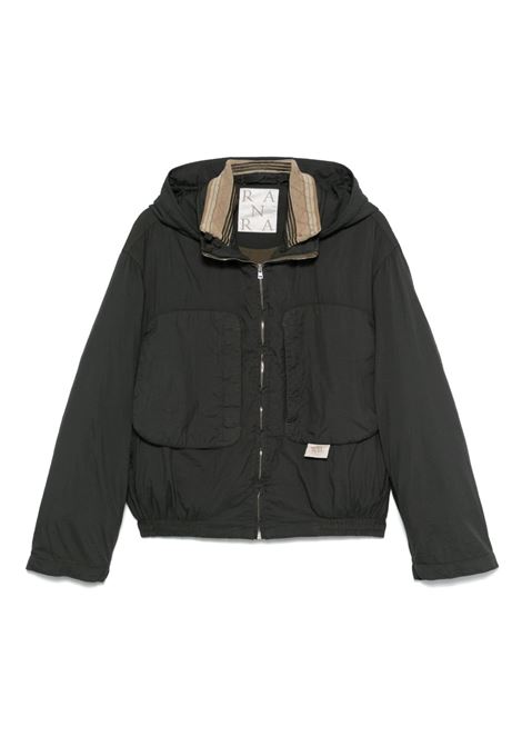 purs padded nylon hoodie jacket uomo grigio antracite RANRA | AMSS25OW01566C922