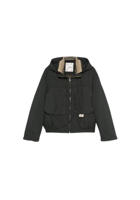 purs padded nylon hoodie jacket uomo grigio antracite RANRA | AMSS25OW01566C922