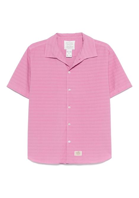 sun stripy cotton shirt uomo rosa RANRA | AMSS25SS01594C408
