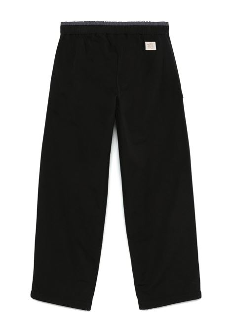 way soft cotton track pant uomo neri RANRA | AMSS25TP01507C900