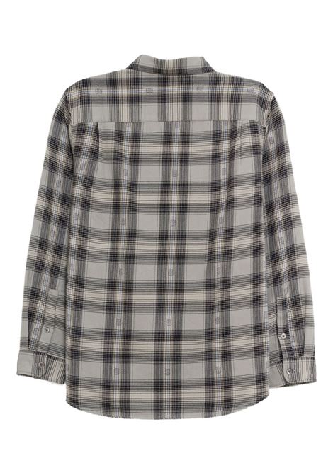 motif plaid shirt uomo grigia STÜSSY | 11103520008