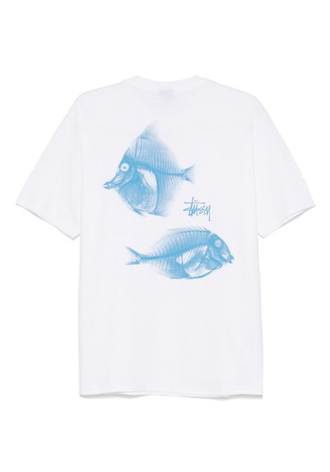 x-ray fishin tee uomo bianca STÜSSY | 19050831201