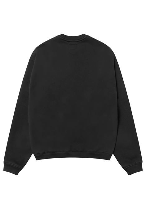 stu applique crew uomo nera STÜSSY | 1185770001