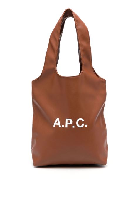 borsa ninon small tote donna nocciola APC | PUAAT-M61861CAD