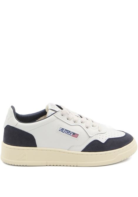 sneakers medalist low aulm ft07 uomo bianche e blu AUTRY | AULMFT07