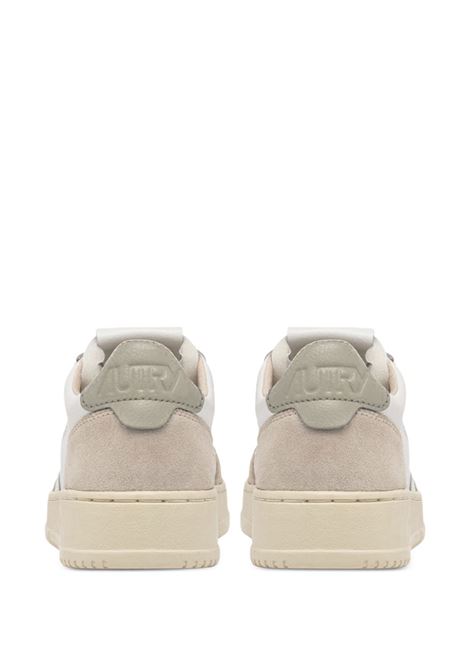 sneakers medalist low aulm ls14 uomo bianche beige e verde salvia AUTRY | AULMLS14