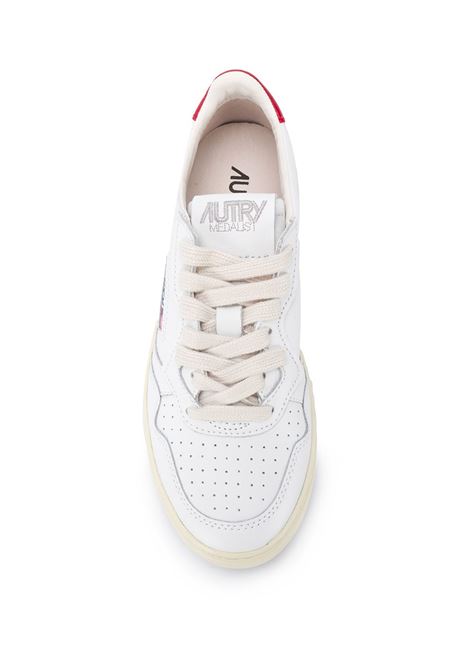 sneakers aulw ll21 donna bianche e rosse AUTRY | AULWLL21