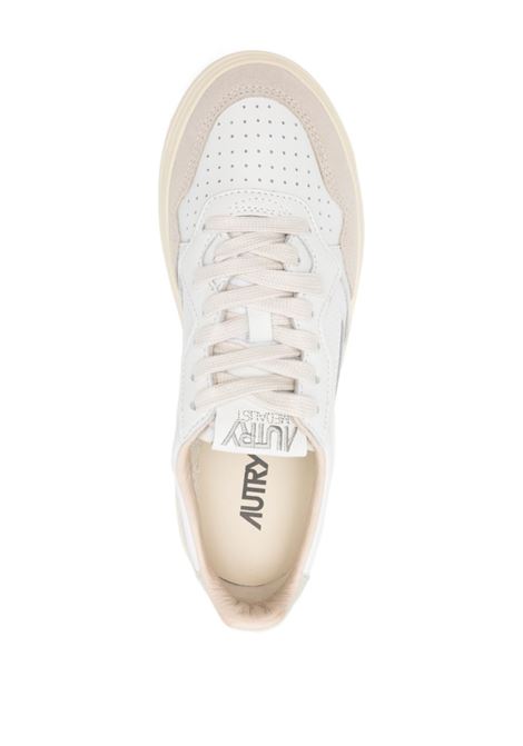 sneakers medalist low aulw ls14 donna bianche beige e verde salvia AUTRY | AULWLS14