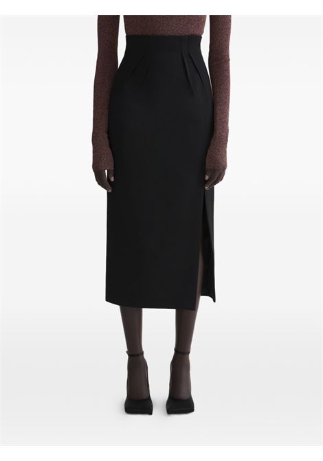 gonna midi tailored donna nera MUGLER | 26P1JU058210201999