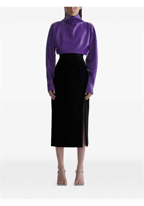 gonna midi tailored donna nera MUGLER | 26P1JU058210201999