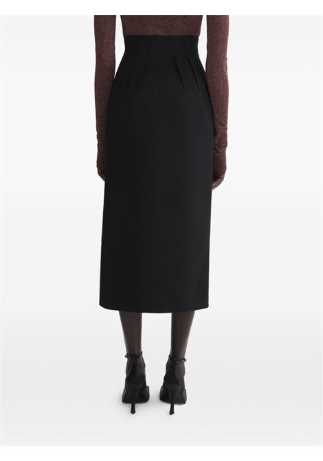 gonna midi tailored donna nera MUGLER | 26P1JU058210201999