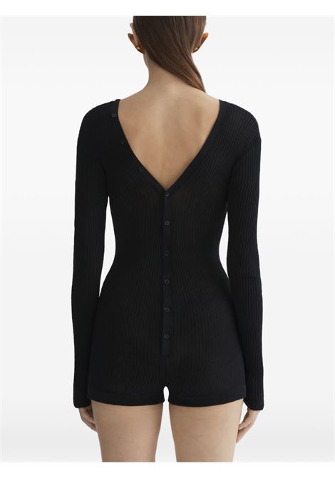 bodysuit knitted buttoned donna nera MUGLER | 26P2BO029011361999