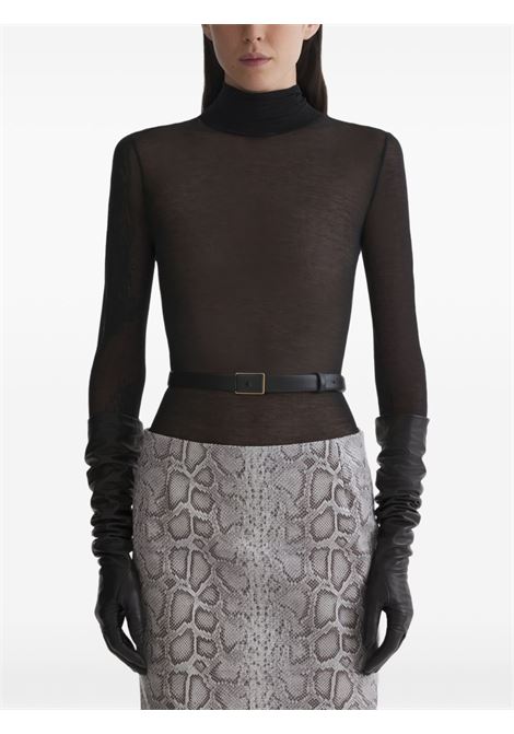 top turtleneck donna nero MUGLER | 26P3TO084320311999