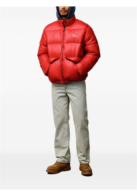 giacca imbottito micro ripstop uomo rosso STÜSSY | 1158770601