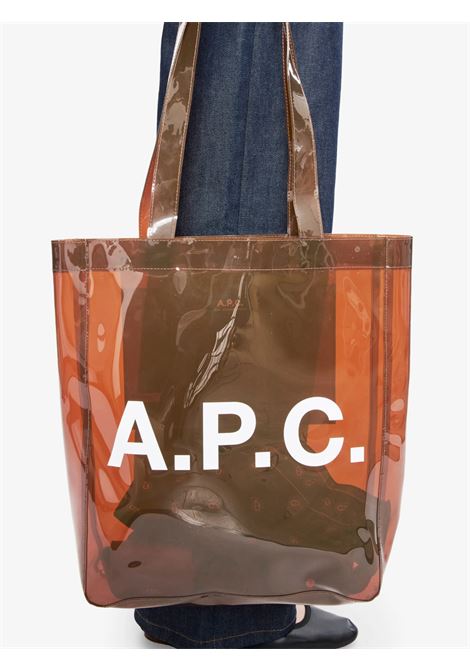 borsa lou tote donna marrone APC | PUACD-M61442CAE