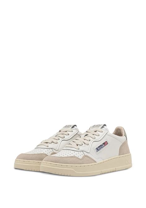 sneakers medalist low aulm ls14 uomo bianche beige e verde salvia AUTRY | AULMLS14