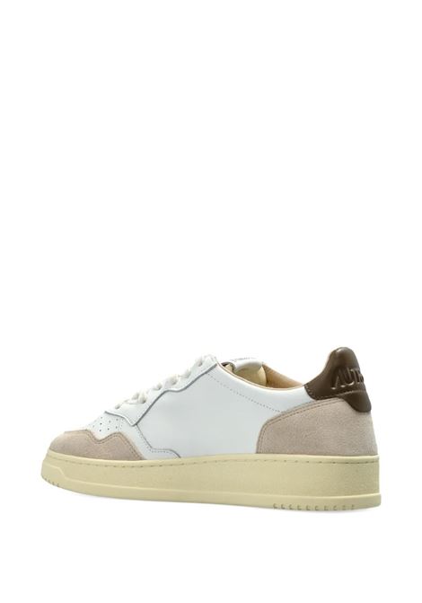 sneakers medalist low aulm ls15 uomo bianche beige e verde oliva AUTRY | AULMLS15