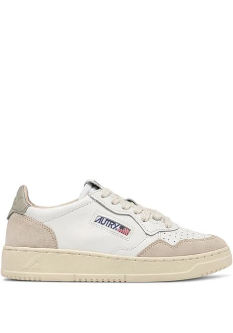 sneakers medalist low aulw ls14 donna bianche beige e verde salvia AUTRY | AULWLS14