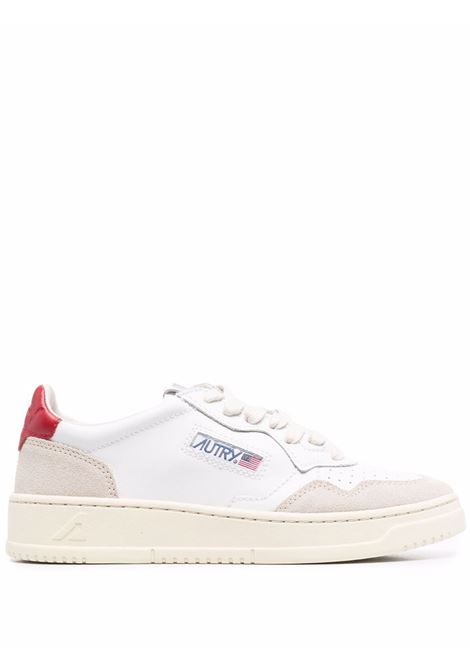 medalis low aulw LS37 sneakers white beige and red AUTRY | AULWLS43