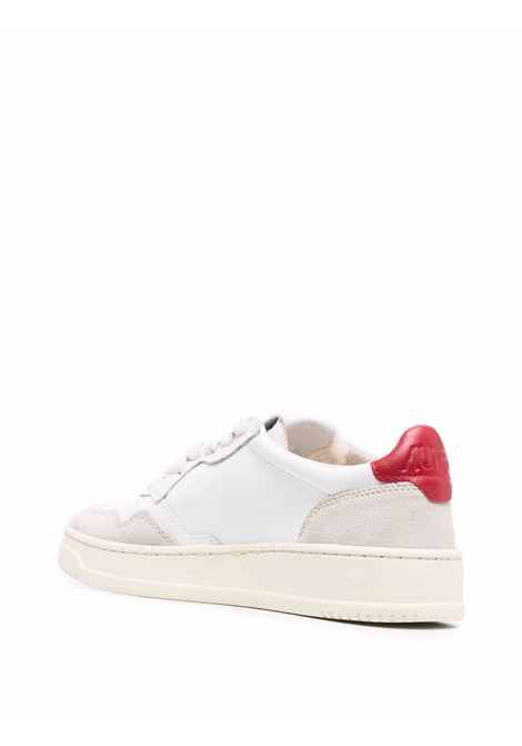 medalis low aulw LS37 sneakers white beige and red AUTRY | AULWLS43