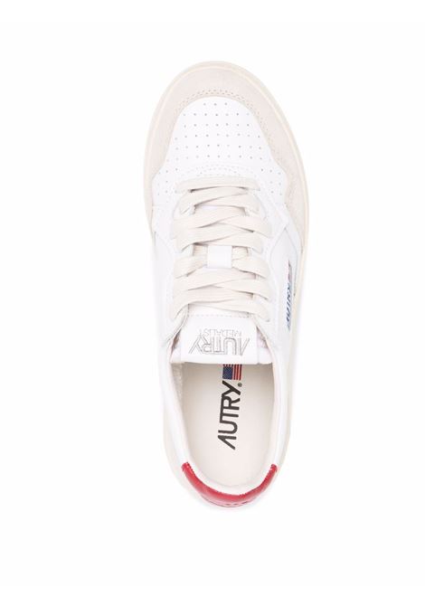 medalis low aulw LS37 sneakers white beige and red AUTRY | AULWLS43