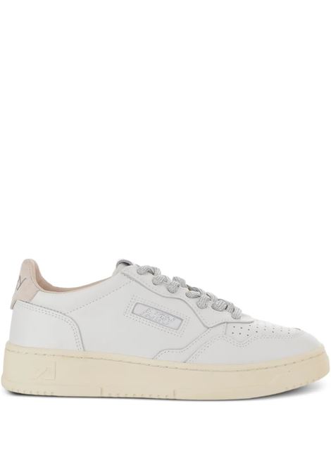 snekaers medalis low aulw sw02 bianche e rosa AUTRY | AULWSW02