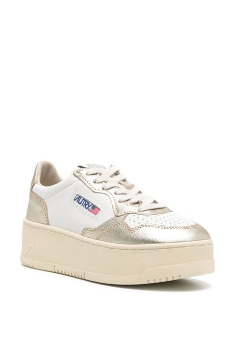 medalist ptl wwb16 sneakers woman white and gold AUTRY | PTLWWB16