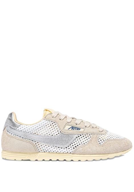 windspin low sneakers woman white and silver AUTRY | WSLWKD03