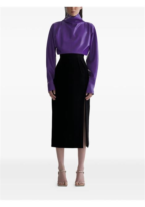 gonna midi tailored donna nera MUGLER | 26P1JU058210201999