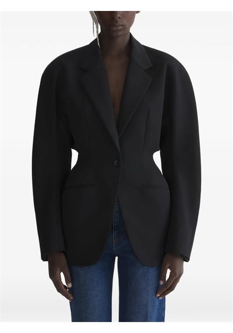 giacca cinched donna nera MUGLER | 26P1VE048010191999