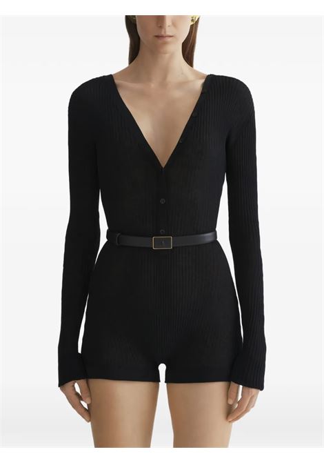 bodysuit knitted buttoned donna nera MUGLER | 26P2BO029011361999