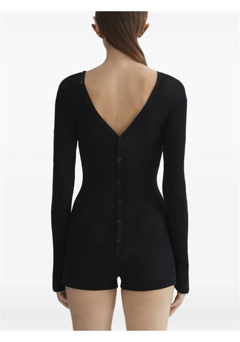 bodysuit knitted buttoned donna nera MUGLER | 26P2BO029011361999