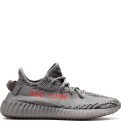 Adidas Yeezy Boost 350 V2 Beluga replica sneakers showcasing a sleek design with a gray and orange colorway, featuring the iconic stripe and comfortable Boost sole, perfect for stylish streetwear.
