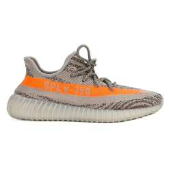 Adidas Yeezy Boost 350 V2 Beluga Sneakers, high-quality replica sneakers featuring a sleek design and vibrant orange stripe for stylish everyday wear.