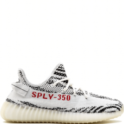 Adidas Yeezy Boost 350 V2 Zebra replica sneakers featuring a striking black and white colorway with a signature stripe detail, ideal for sneaker enthusiasts seeking high-quality replicas.