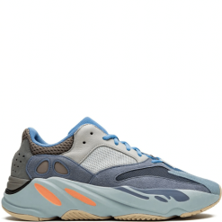 Adidas Yeezy Boost 700 Carbon Blue replica sneakers showcasing a stylish design with a blend of blue hues and premium materials, perfect for sneaker enthusiasts.